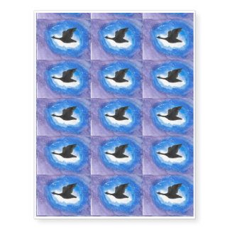 Geese In Flight Temporary Tattoos
