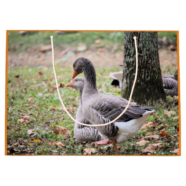 Geese Large Gift Bag (Front)