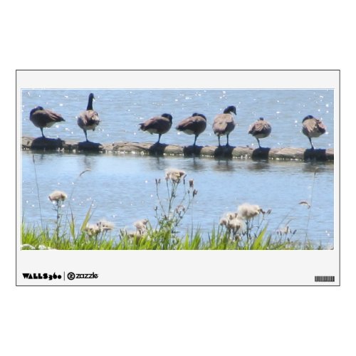 Geese on a Log Wall Decal