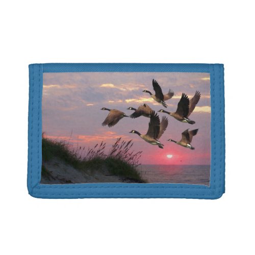 GEESE OVER THE DUNES TRIFOLD WALLET