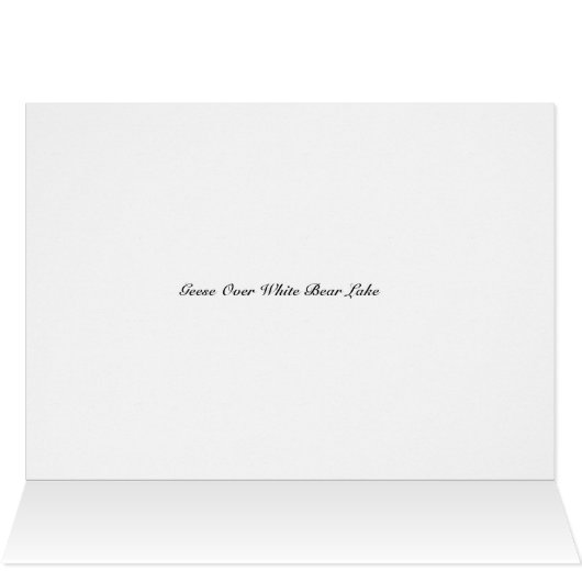 Geese over White Bear Lake (Inside Horizontal (Top))