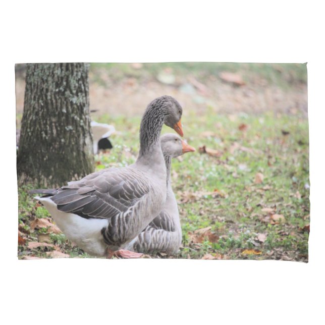 Geese   pillow case (Front)