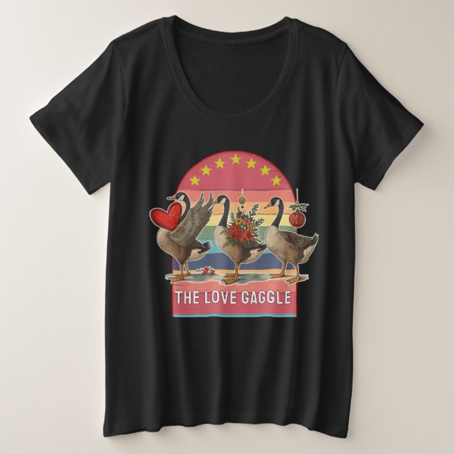 geese plus size T-Shirt (Design Front)