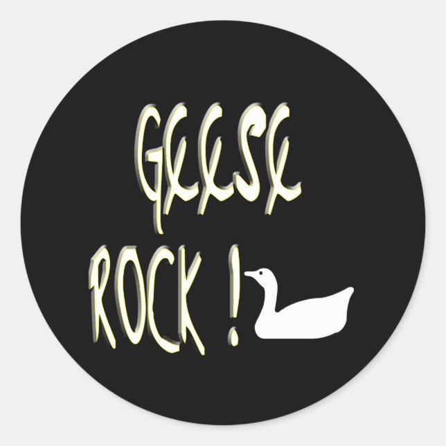 Geese Rock! Sticker (Front)