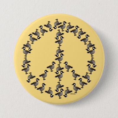 Geese Symbol Pinback Button