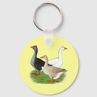 Geese: Tufted Trio Keychain