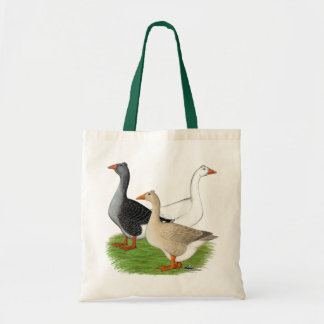 Geese: Tufted Trio Tote Bag