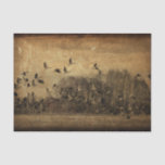 Geese Vintage Antique Sepia Texture Decoupage Tissue Paper