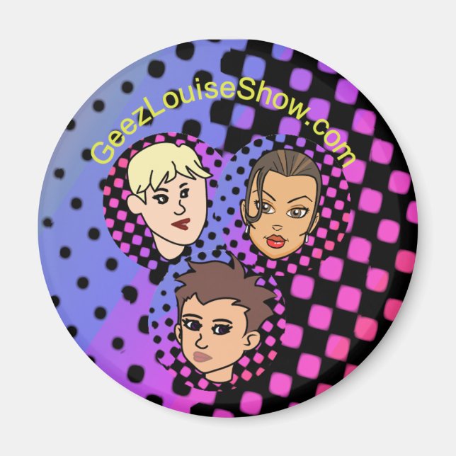 Geez Louise Colorful Magnet (Front)