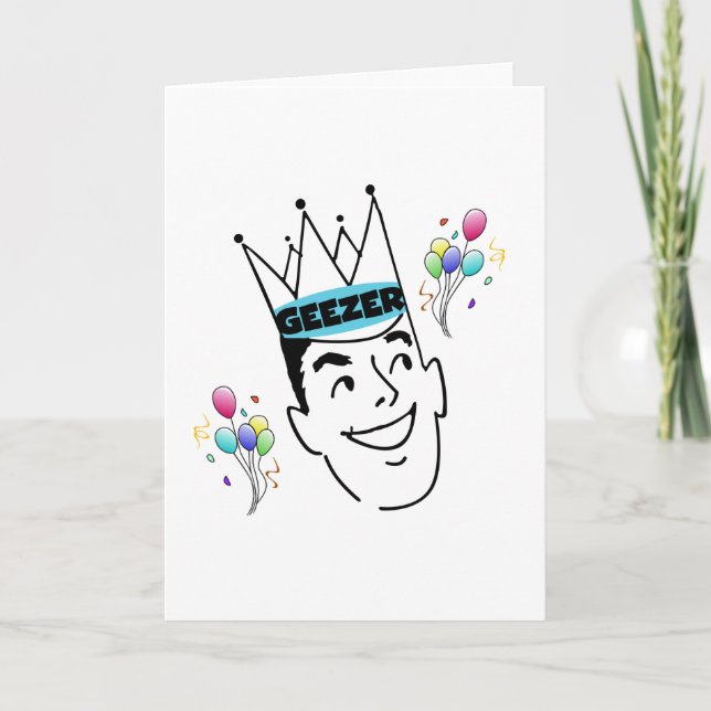 Geezer Birthday Card (Front)