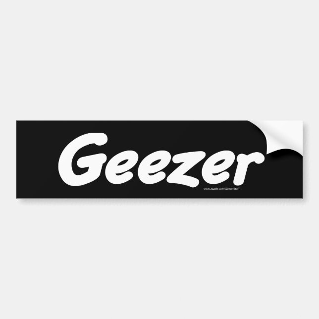 Geezer Bumper Sticker (Front)