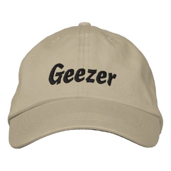 Geezer Embroidered Cap / Hat