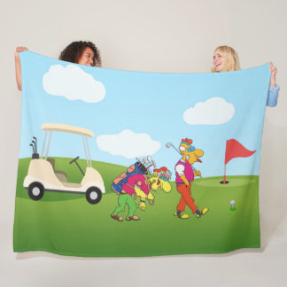 Geezer Golf Fleece Blanket