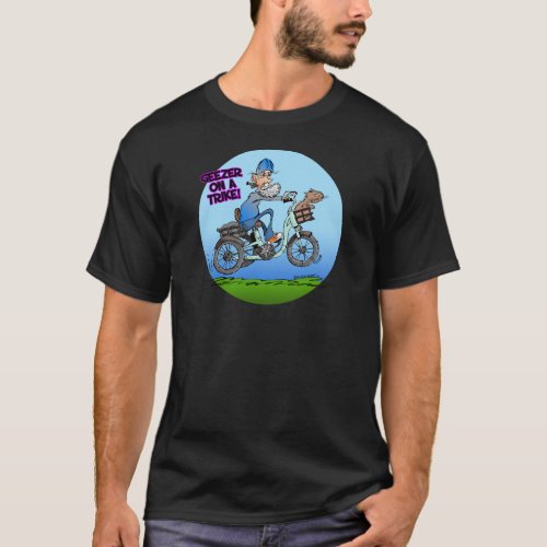 Geezer On A Trike T_Shirt