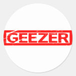 Geezer Stamp Classic Round Sticker