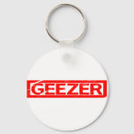 Geezer Stamp Keychain