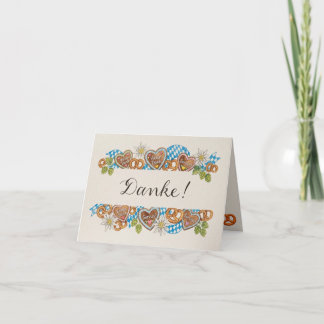Gefaltete Dankeskarte Thank You Card