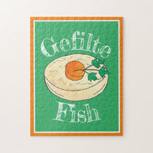 Gefilte Fish Jewish Holidays Shabbat Passover Food Jigsaw Puzzle