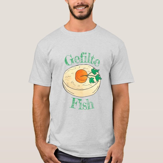 Gefilte Fish Jewish Holidays Shabbat Passover Food T-Shirt (Front)
