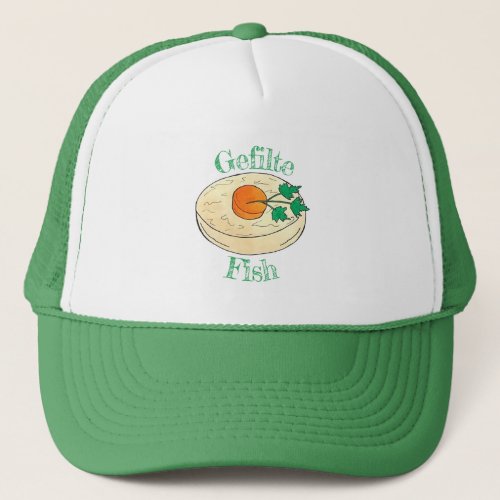 Gefilte Fish Jewish Holidays Shabbat Passover Food Trucker Hat