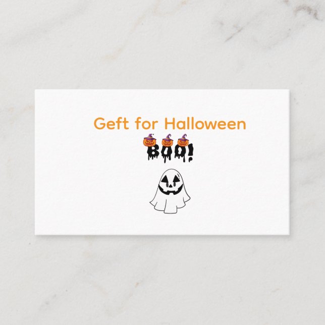Geft Business Cards for Halloween day (Front)