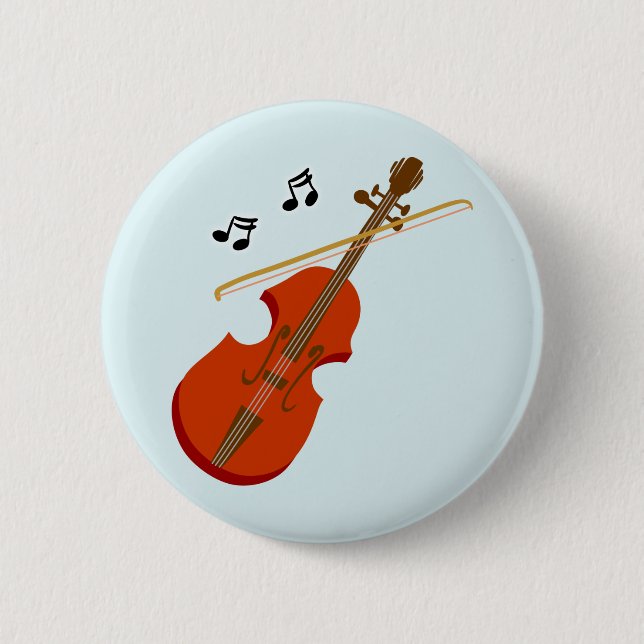 Geige Violine violin Pinback Button (Front)