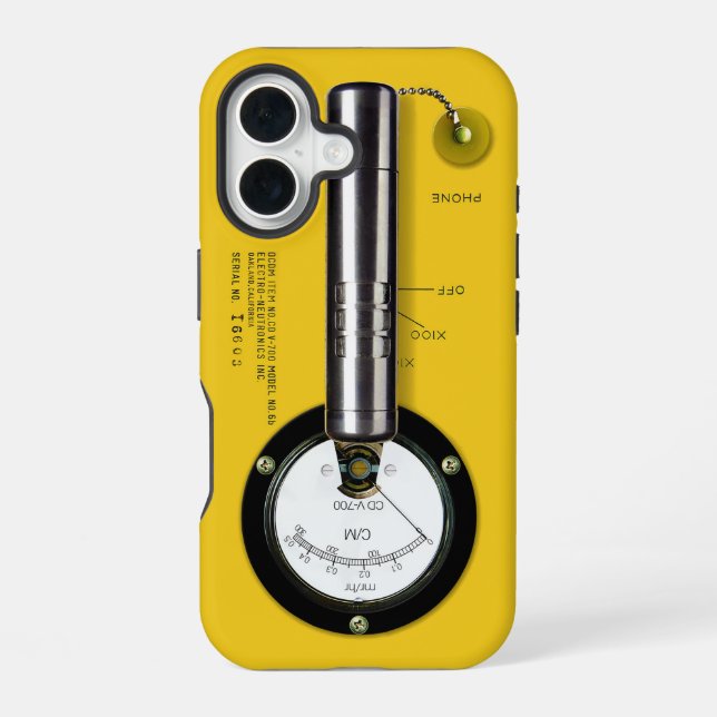 Geiger Counter CD V-700 Iphone Case (Back)