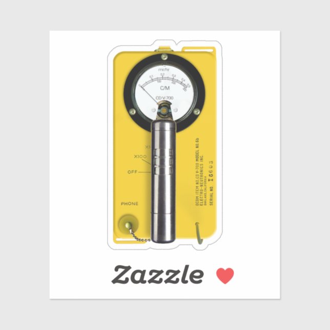 Geiger Counter CD V-700 Sticker (Sheet)