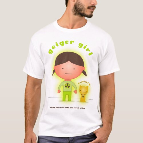 Geiger Girl and Toxikitty superhero T_shirt