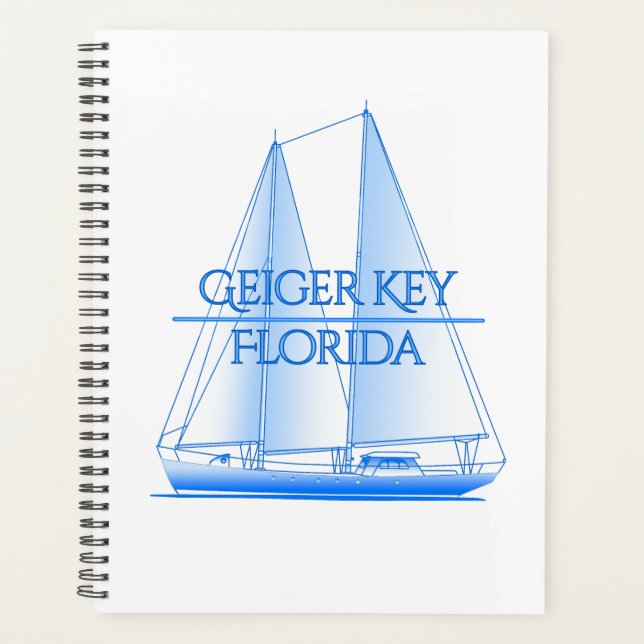 Geiger Key Coastal Nautical Sailing Sailor Planner (Front)
