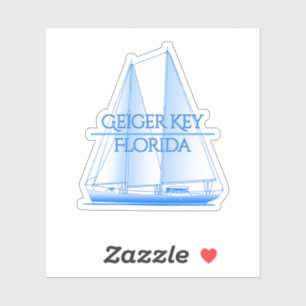 Geiger Key Coastal Nautical Sailing Sailor Sticker