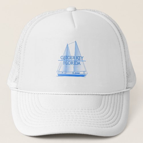 Geiger Key Coastal Nautical Sailing Sailor Trucker Hat