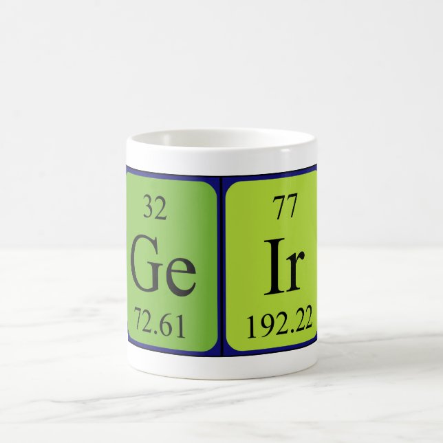Geir periodic table name mug (Center)