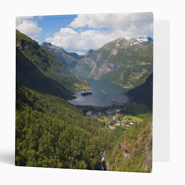 Geiranger Fjord landscape, Norway Binder (Front/Inside)