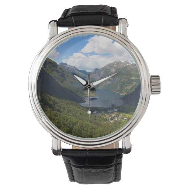 Geiranger Fjord landscape, Norway Watch (Front)