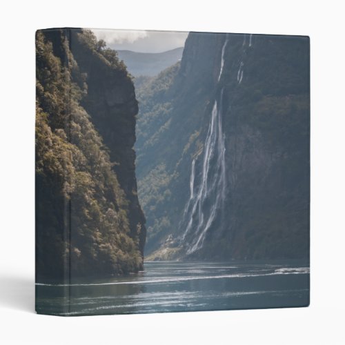 Geiranger Fjord Norway 3 Ring Binder