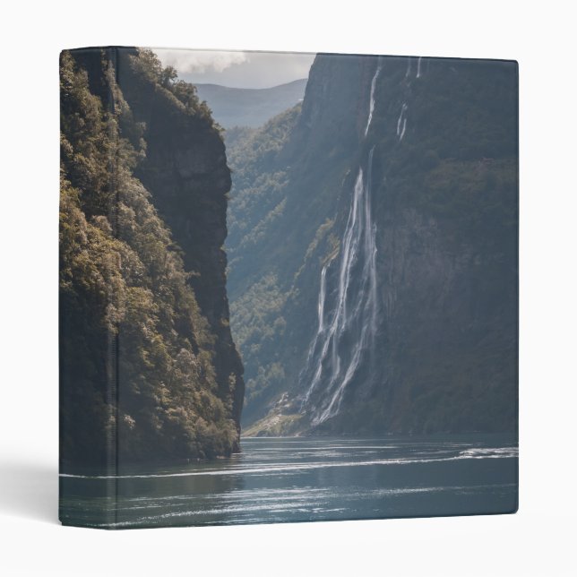 Geiranger Fjord Norway 3 Ring Binder (Front/Spine)