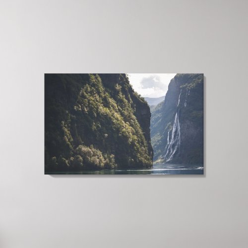 Geiranger Fjord Norway Canvas Print