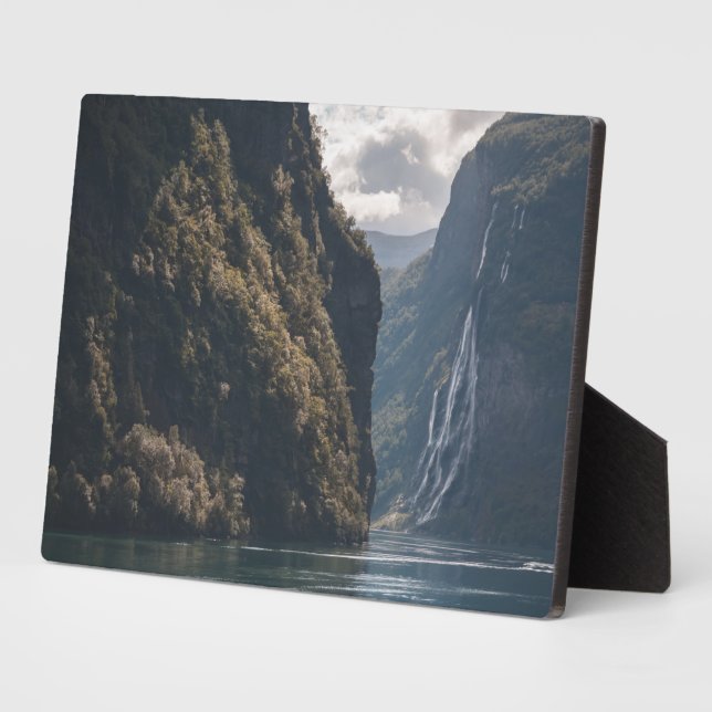 Geiranger Fjord Norway Plaque (Side)