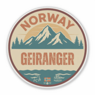 Geiranger, Norge Norway Sticker