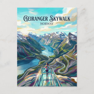 Geiranger Skywalk - Dalsnibba Norway Postcard