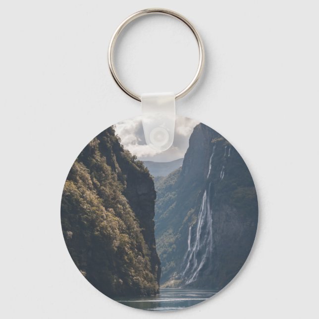 Geirangerfjord Norway Keychain (Front)