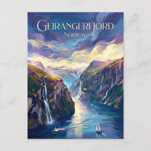 Geirangerfjord Norway Postcard