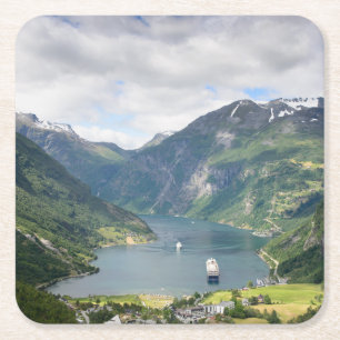 Geirangerfjord view in Norway coaster