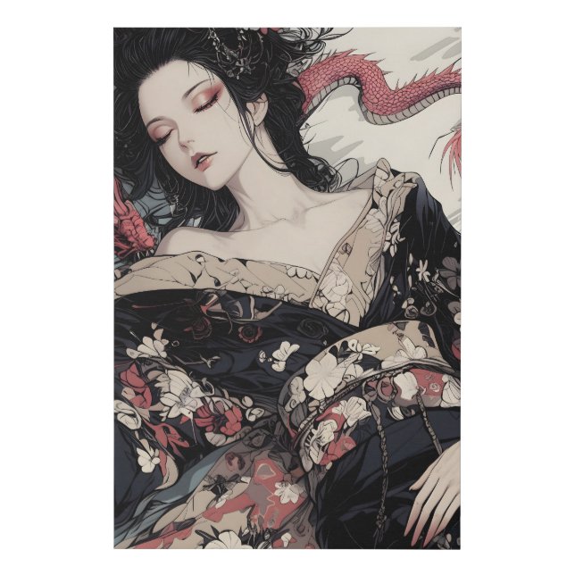 Geisha 071423 faux canvas print (Front)