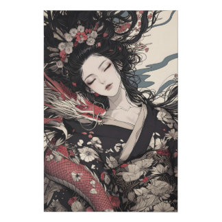 Geisha 071430 faux canvas print
