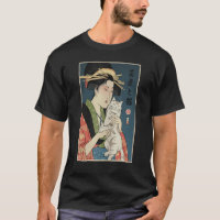 Geisha And Cat 1 Ukiyo E Japanese Warrior Samurai