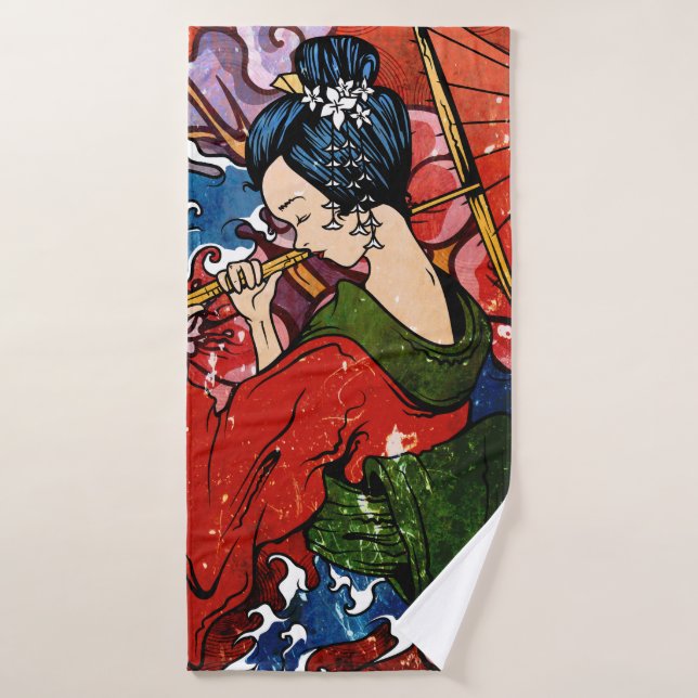 Geisha Bath Towel (Bath Towel)
