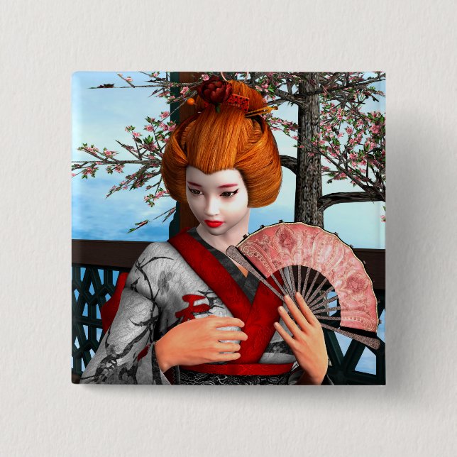 Geisha Button (Front)