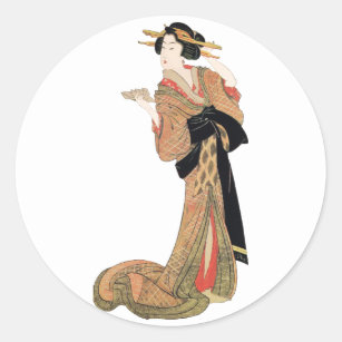 Geisha Classic Round Sticker